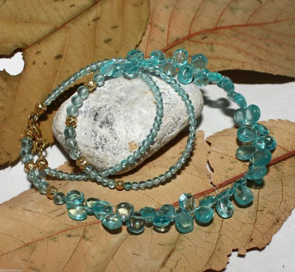 Unikatowa biżuteria - naszyjnik z apatytu 3