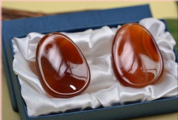 Kamienie do medytacji (na oczy) - Karneol