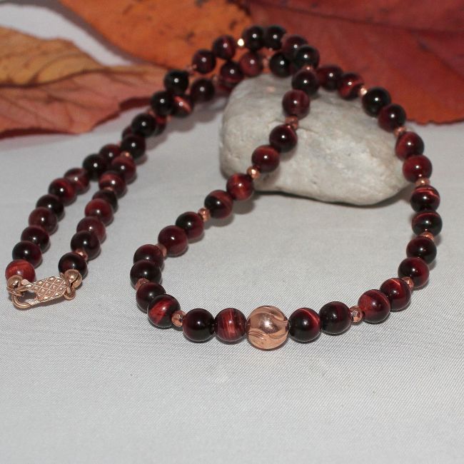 Tygrysie oko naszyjnik 3