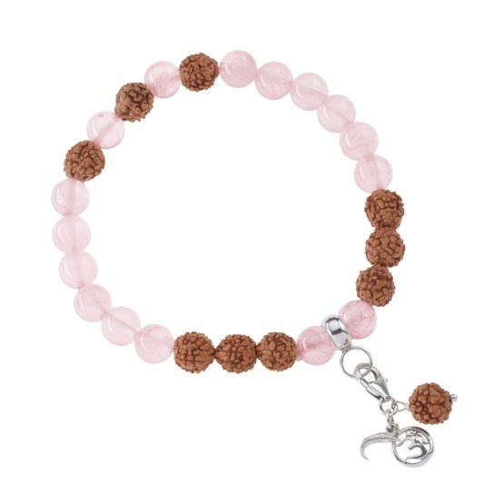 Bransoletka z Kwarcu rozowego Mala