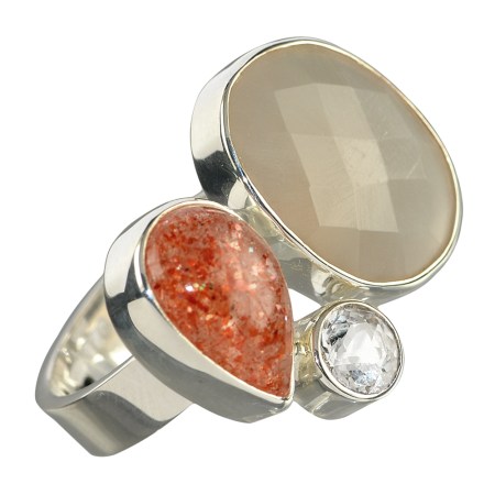 Ring Mondstein, Sonnenstein und Topas