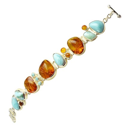 Armband Bernstein, Larimar