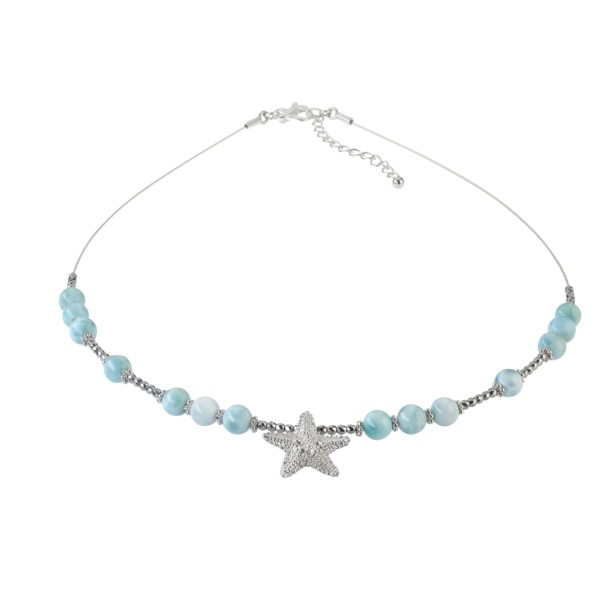 Collier Larimar, Hämatit, Seestern